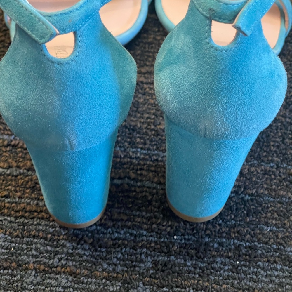 Stuart Weitzman Block Heel Turquesa 8.5 - image 6